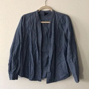 Denim button up